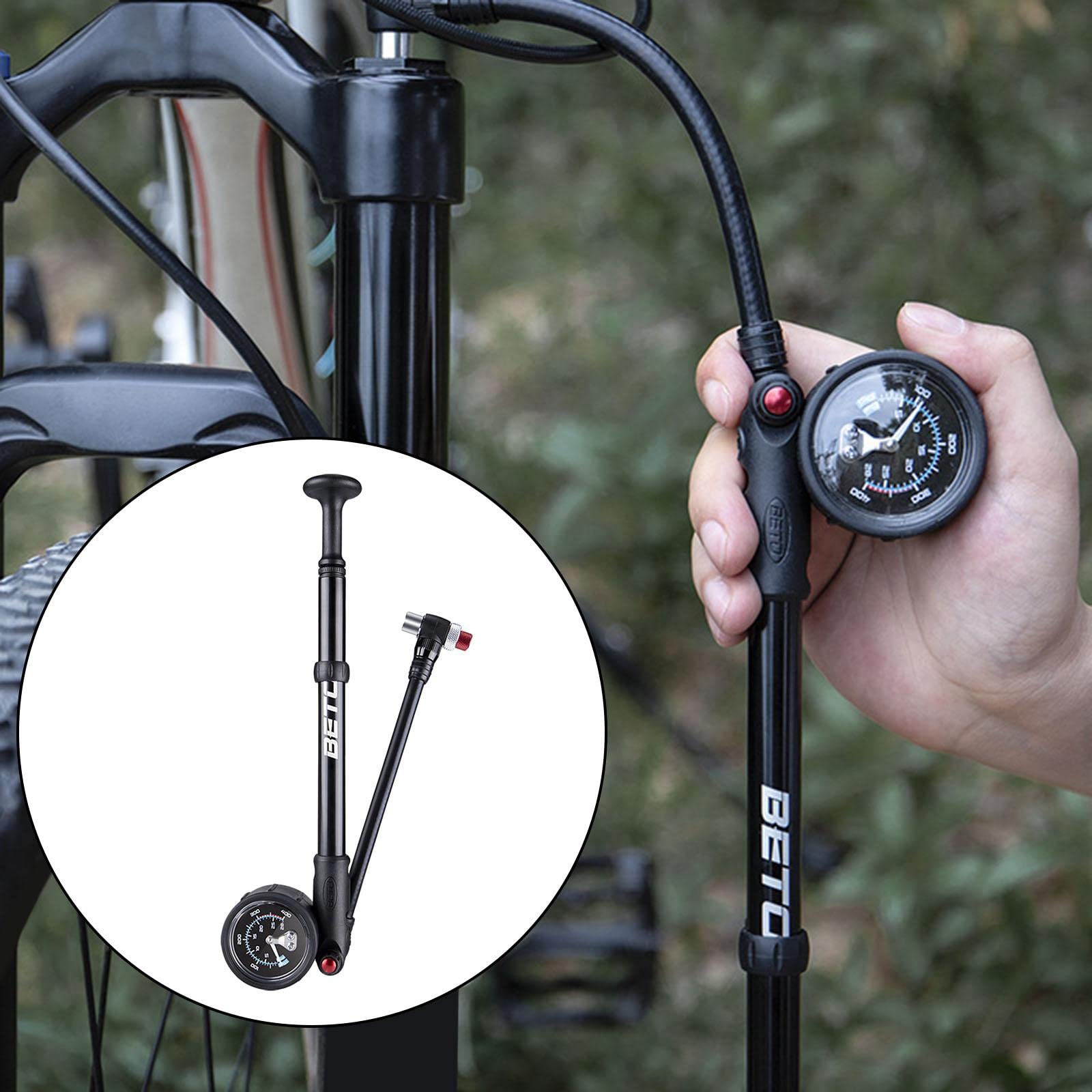 Fourche compacte haute pression 400 psi VTT et pompe à amortisseur arrière