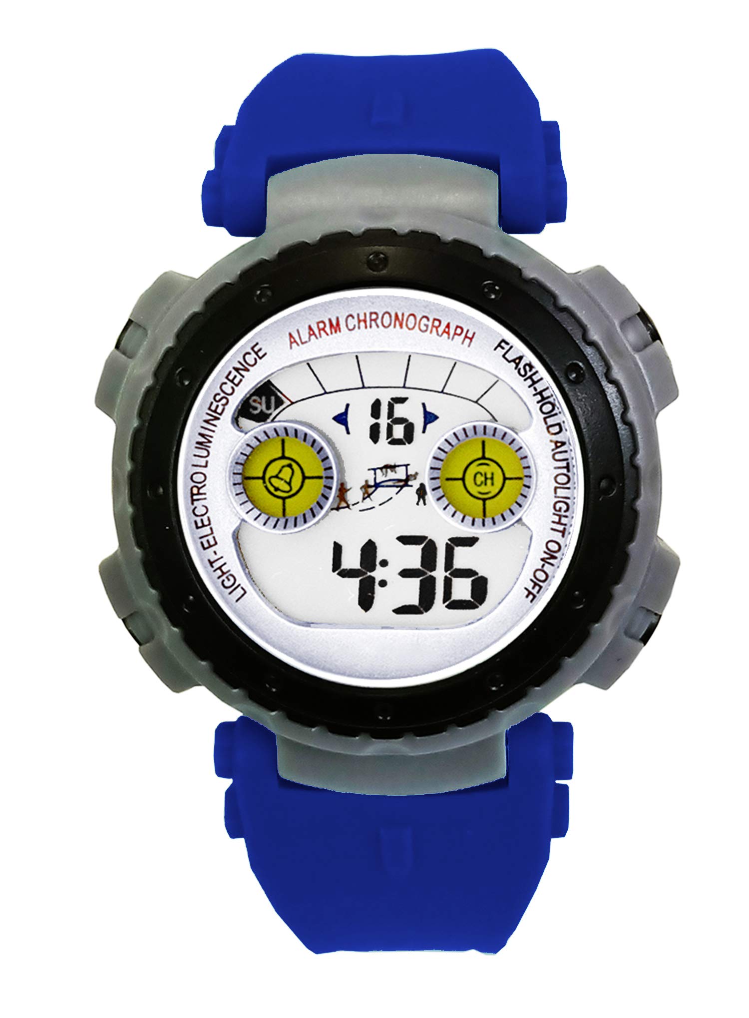 Time Up Digital Dial Alarm,Sound,Stopwatch,Night Light Watch for Kids (Navy Blue) (B08VRZJ4Q7) Amazon Price History, Amazon Price Tracker