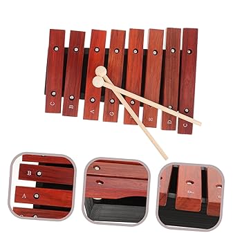 Amazon.co.jp: NUSITOU 木製木琴 キッズパーカッション 半音鐘