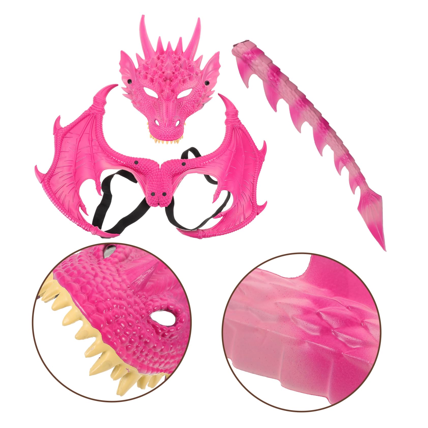 Garneck 3 Pezzi Costume per e Maschera Leggeri e Traspiranti per Halloween Feste Gruppo e Cosplay Facile Indossare e