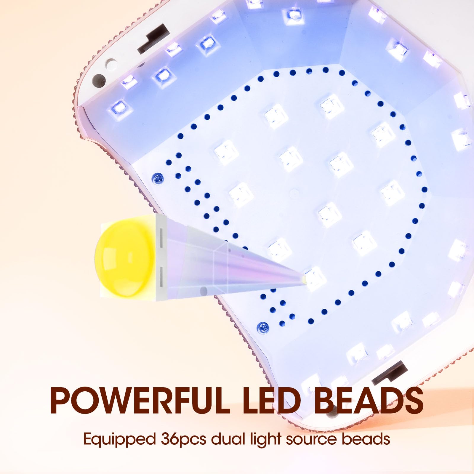 Amazon | Gellen UVLEDネイルランプ 72W 充電式 UVネイルランプ ジェル