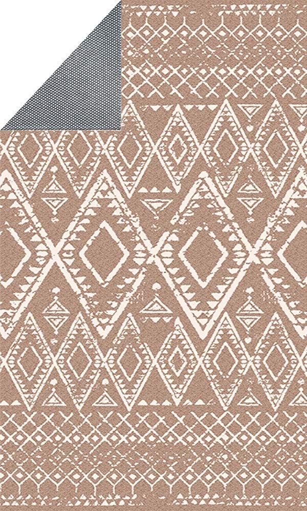 MANI TEXTILE Berbere dywan, poliester, beżowy, 120 x 180