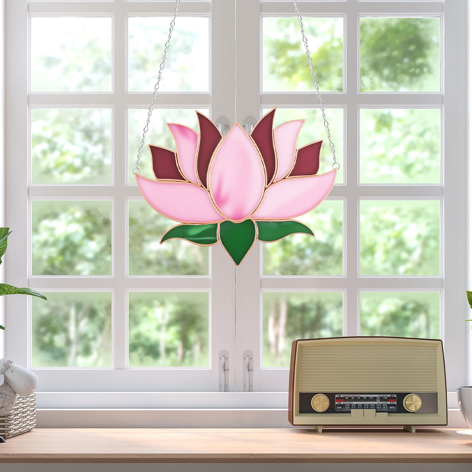 Amazon.co.jp: LemonRoad 1セット 蓮の花 カット済みステンドグラス