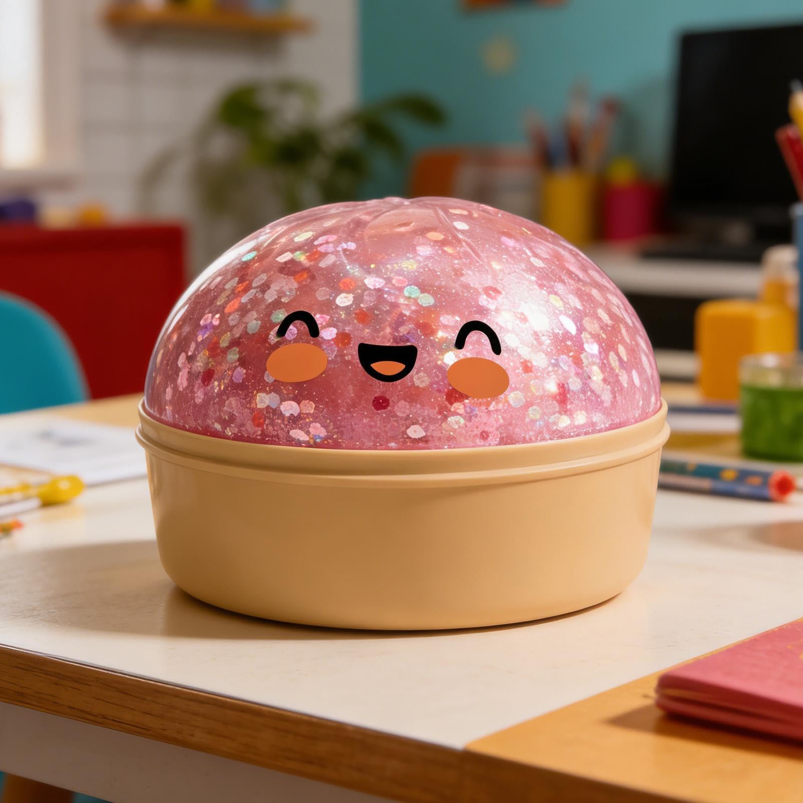 Dumplings Squishs, Juguete Sensorial Bao Dumpling Glitter Dumpling Squish Box, Relief Fidget, Juguete Sensorial De Bola De Masa Gigante con Purpurina para Niños Y Adultos — view 3