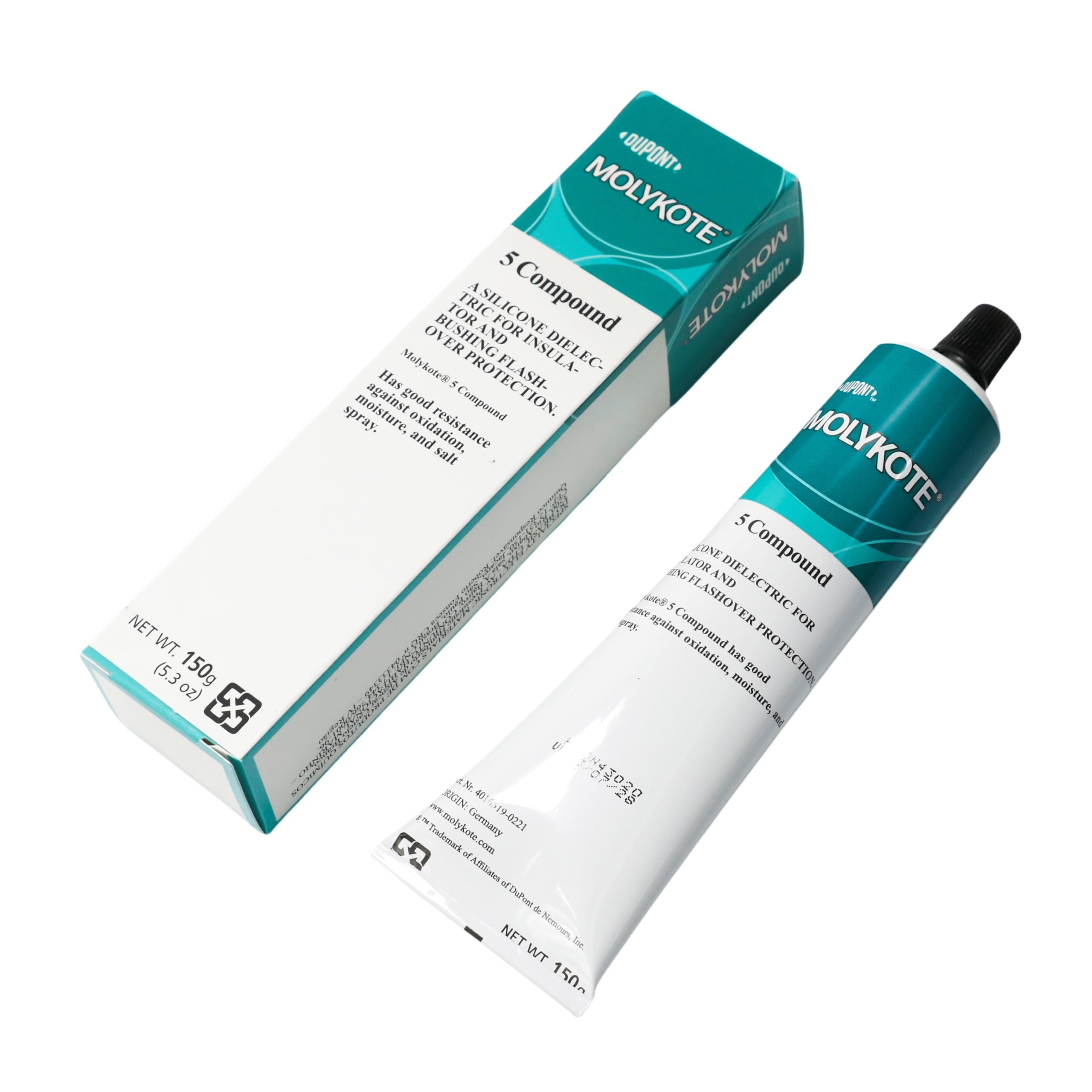 Molykote 5 Compound Lubricant Grease 150g 5.3oz Dow Corning 5 DC-5 Grasa Lubricante para Caucho Metal Sellado O-Rings Resistente al Agua Protección contra Corrosión