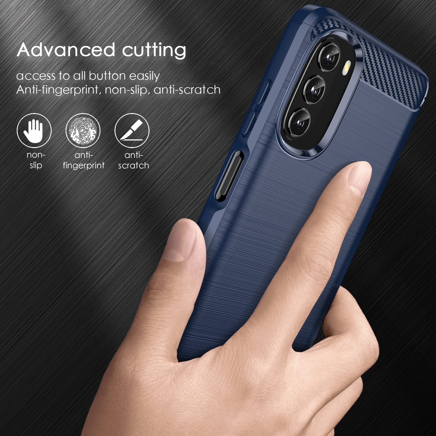 SCL Custodia Per Moto G 5G 2022 Custodia Motorola G 5G 2022 Coque, [Blu