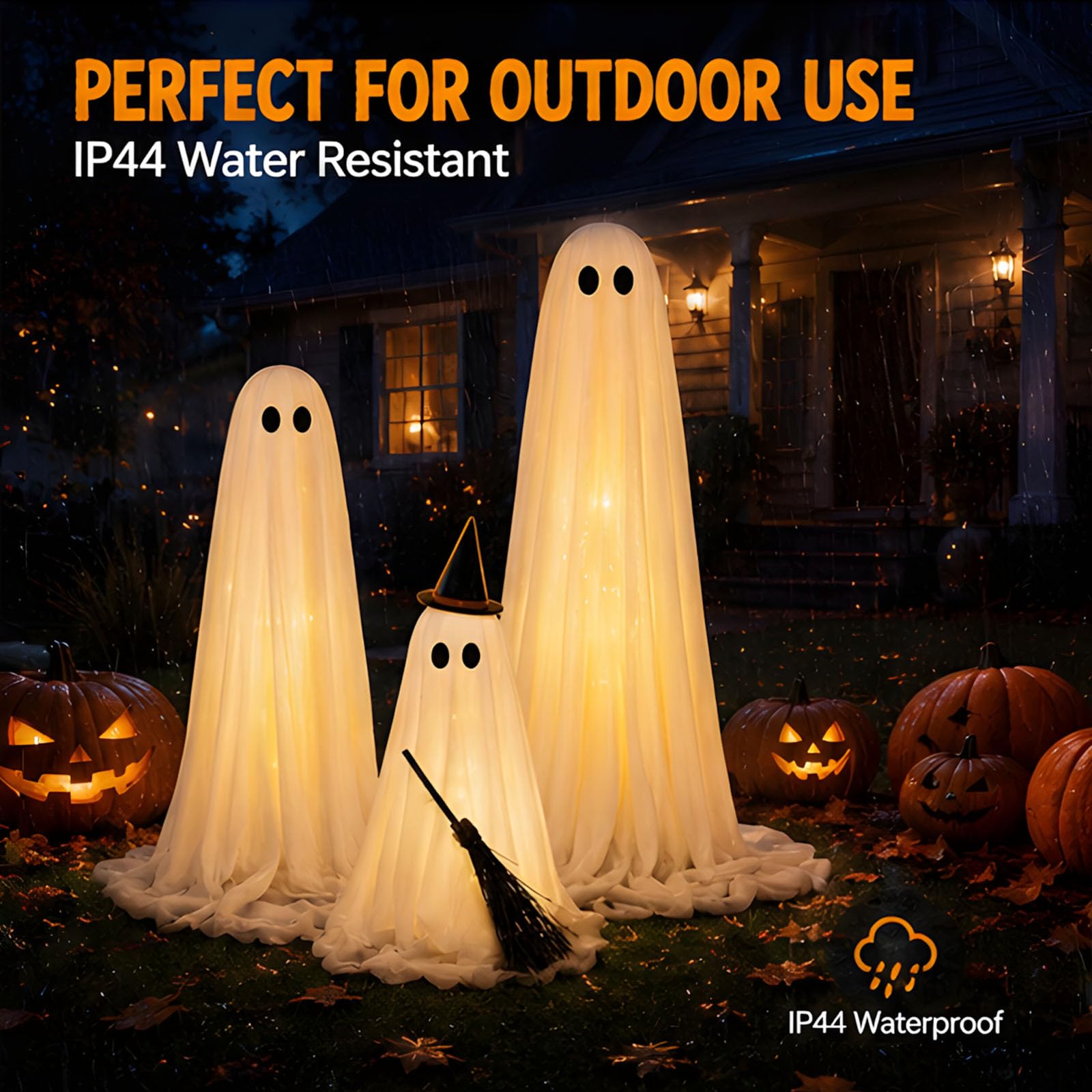 Jazuaiao Trio de décors de spectres d ’ Halloween