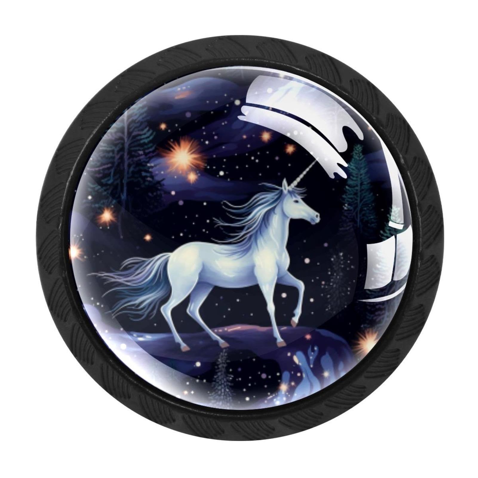 Chenzzzz Multicolored 04 4 Pack Starry Unicorn Drawer Knobs Cabinet Knobs Crystal Glass Knobs Pulls Handles For Kitchen Cabinet Hardware Cupboard Door Dresser Wardrobe Home Decor