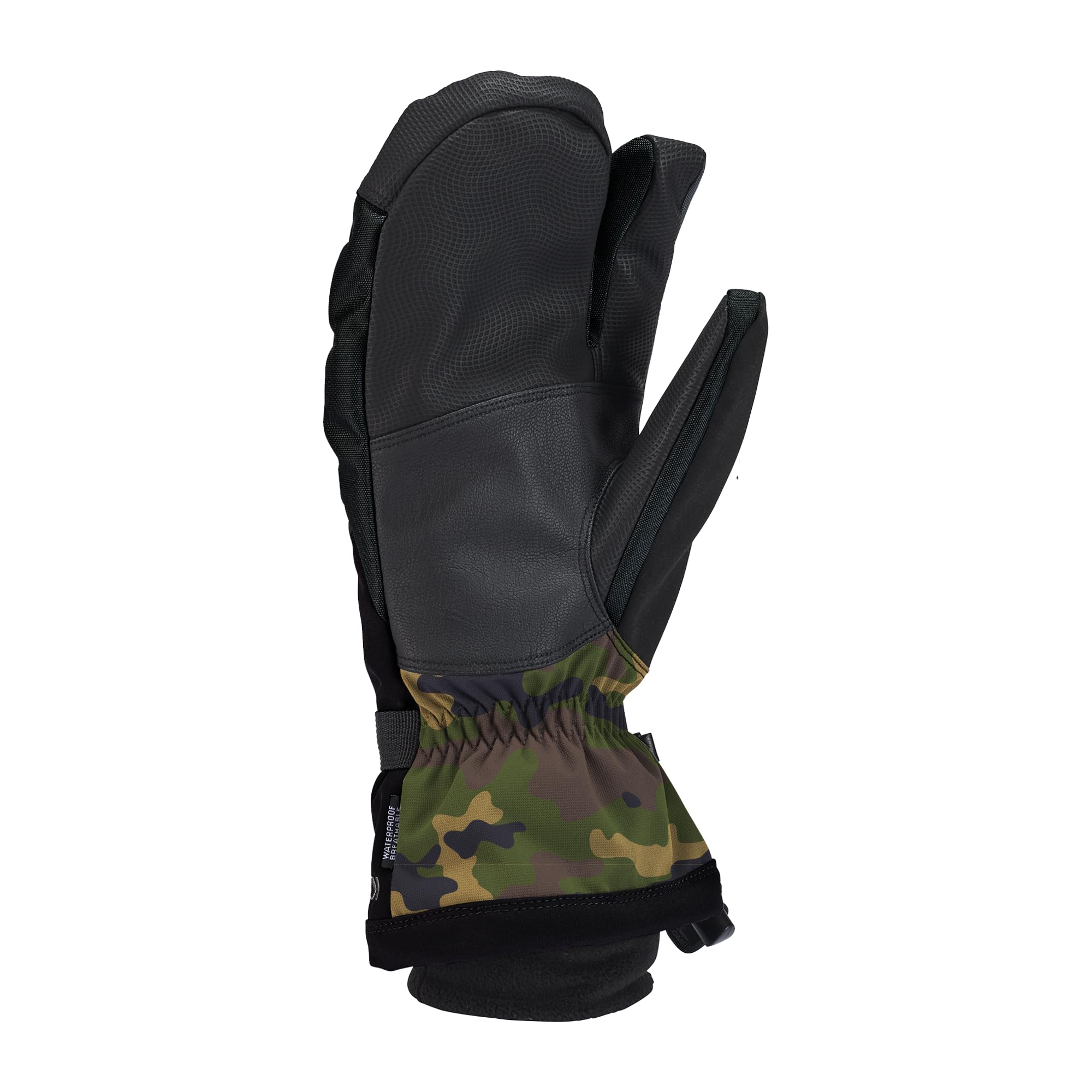 Kombi Storm Cuff Men's 3 Finger Glove (Camo Black, Medium)