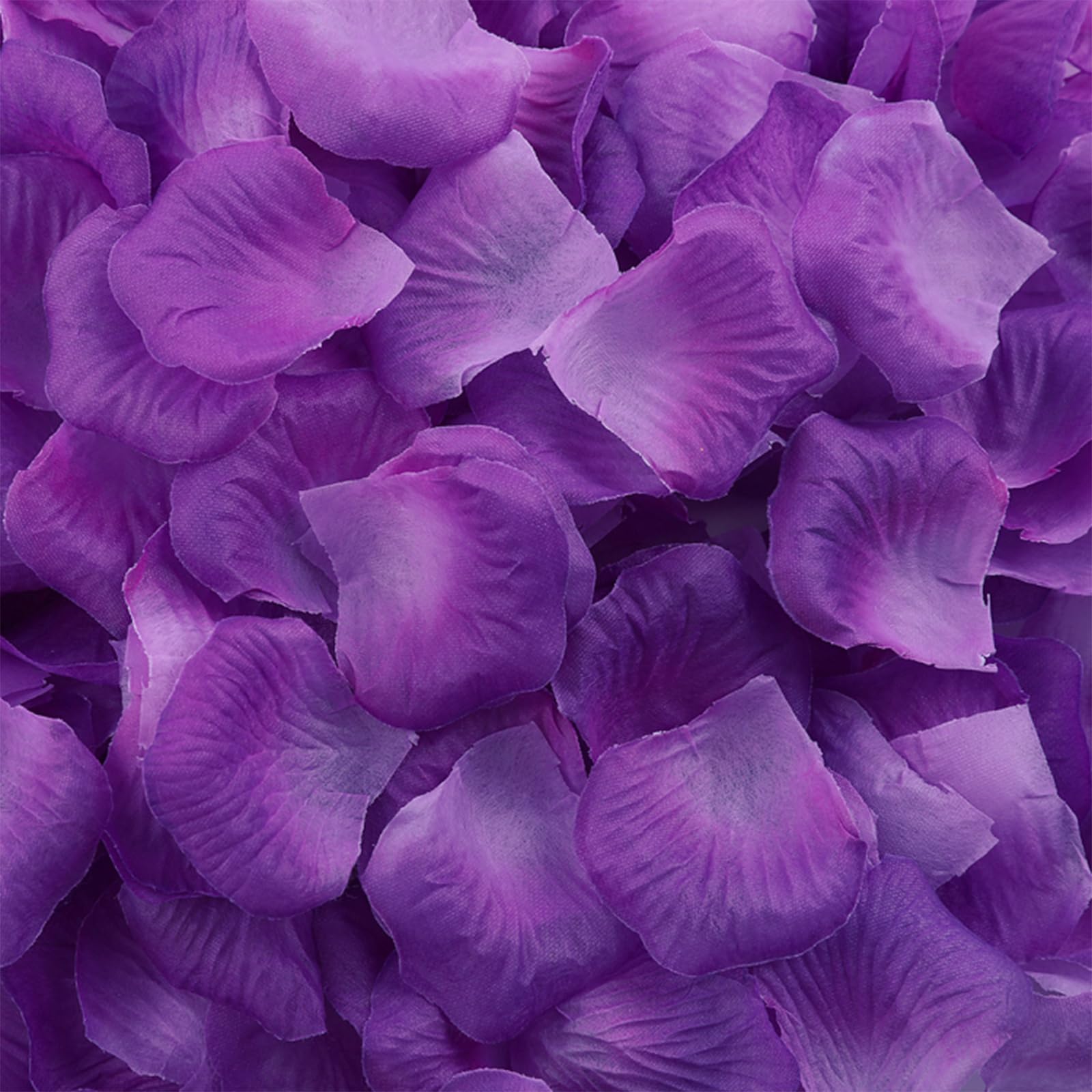 Uvaluefeet 1000 Pcs Artificial Fake Rose Petals,Flower Petals for Romantic Night, Engagement, Party, Wedding, Event Flower Decorations, in Bulk(Purple)