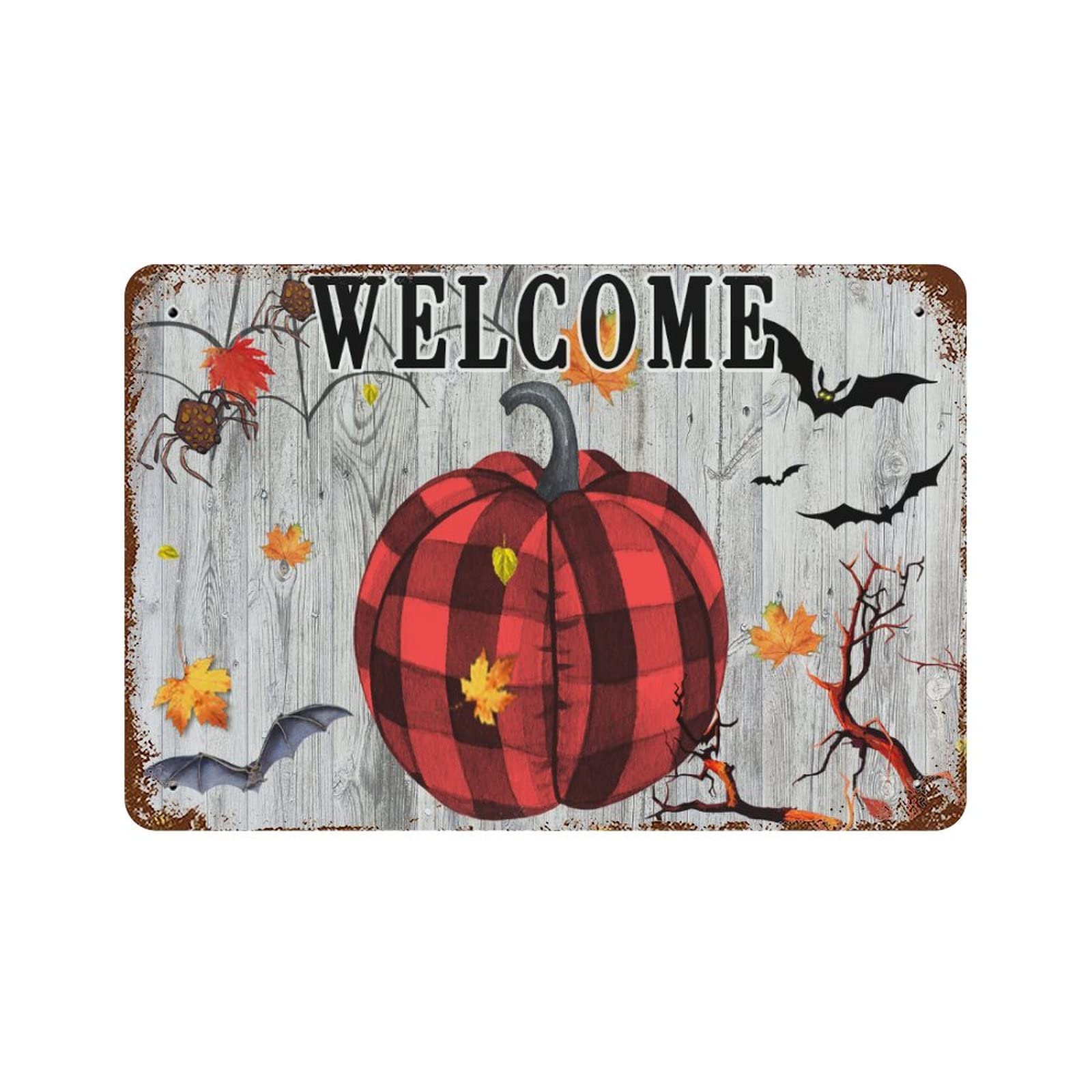 Pancarte de bonbon d'Halloween en métal pour éviter la cour vide