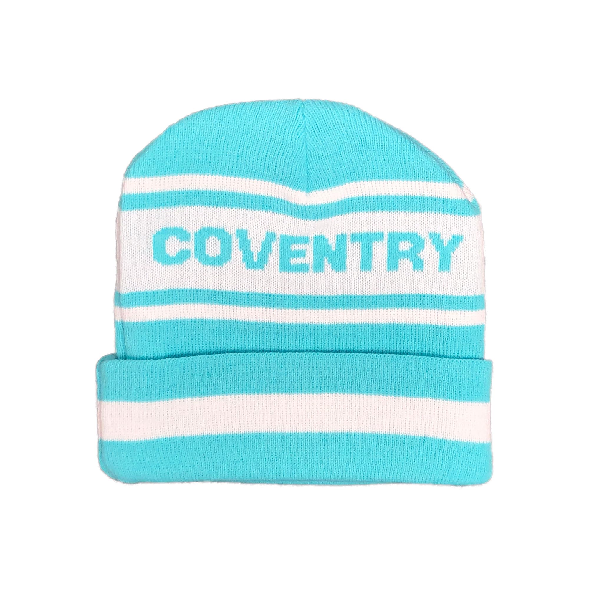 Beyond Happy Unisex Hat Without Bobble Coventry Sky Blues Winter Hat - Coventry City Knitted Ski Hat - Hat 100% Acrylic (Uk, Alpha, One Size, )