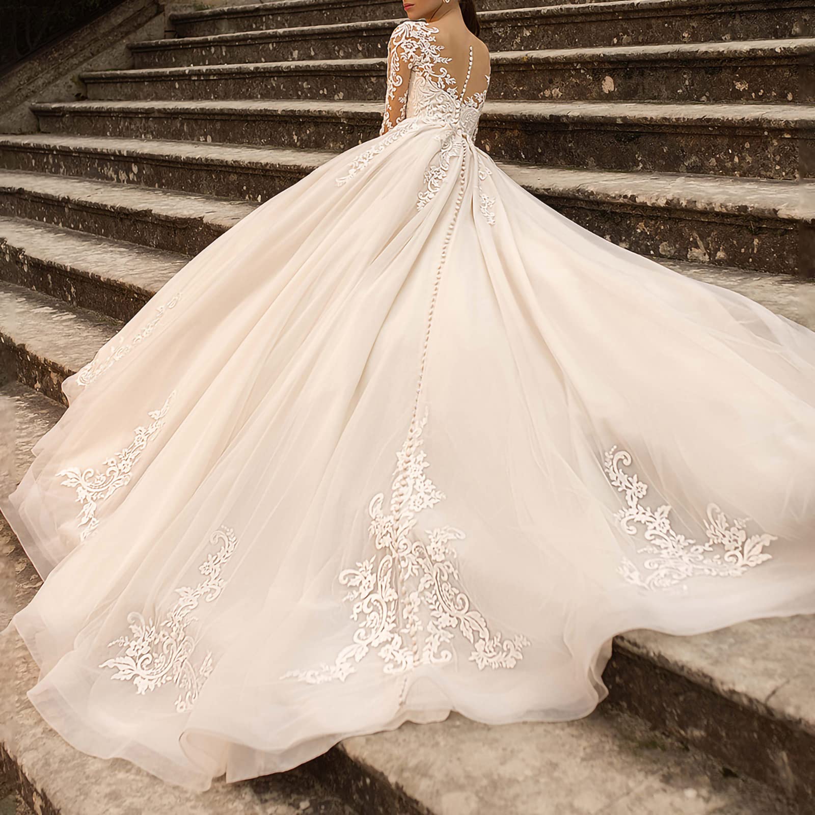 sachin and babi light blue dress Plus size champagne wedding dress main image 1