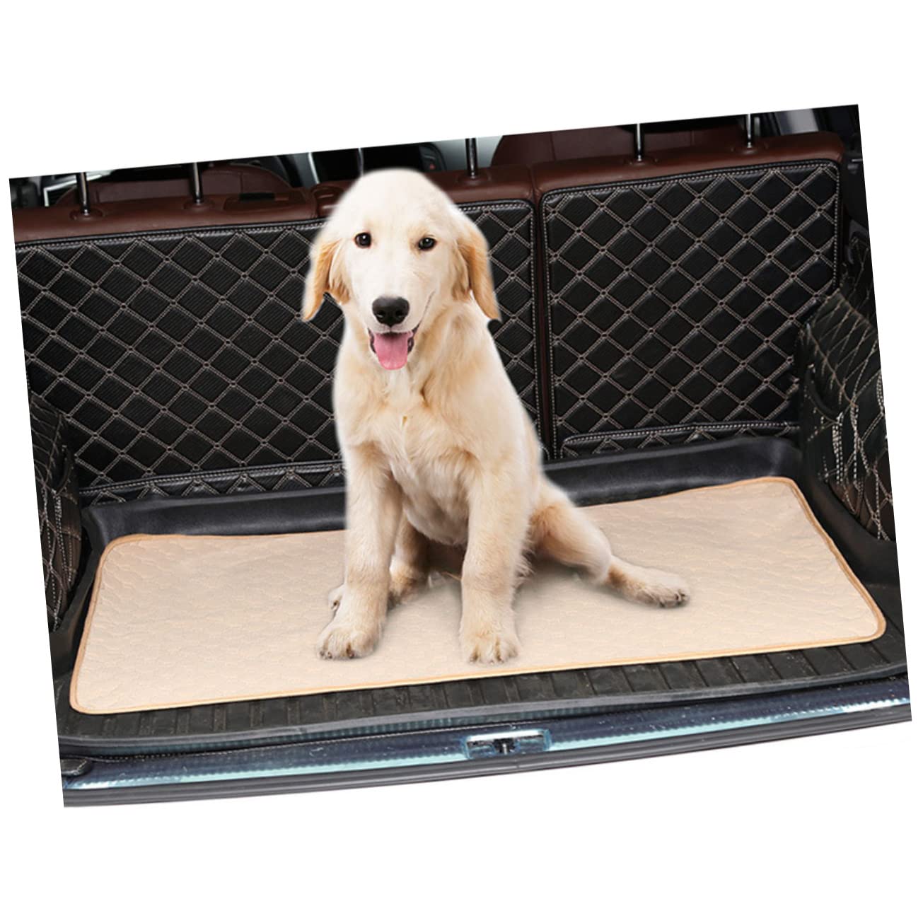 Tapis D’Urine pour Chien Absorbant Lavable en Tissu Kaki 1 Pièce