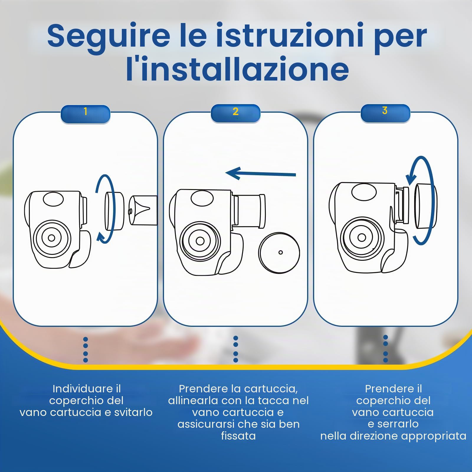 GOLDEN ICEPURE Brita On Tap Pro V-MF Filtro Acqua Rubinetto (600L) - Confezione da 4 Pezzi Filtri Brita per Rubinetto