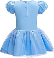 Vista 2 de Vestidos de princesa para niñas pequeñas, disfraz de mameluco para cumpleaños, Navidad, Halloween con diadema de 0 a 18 meses