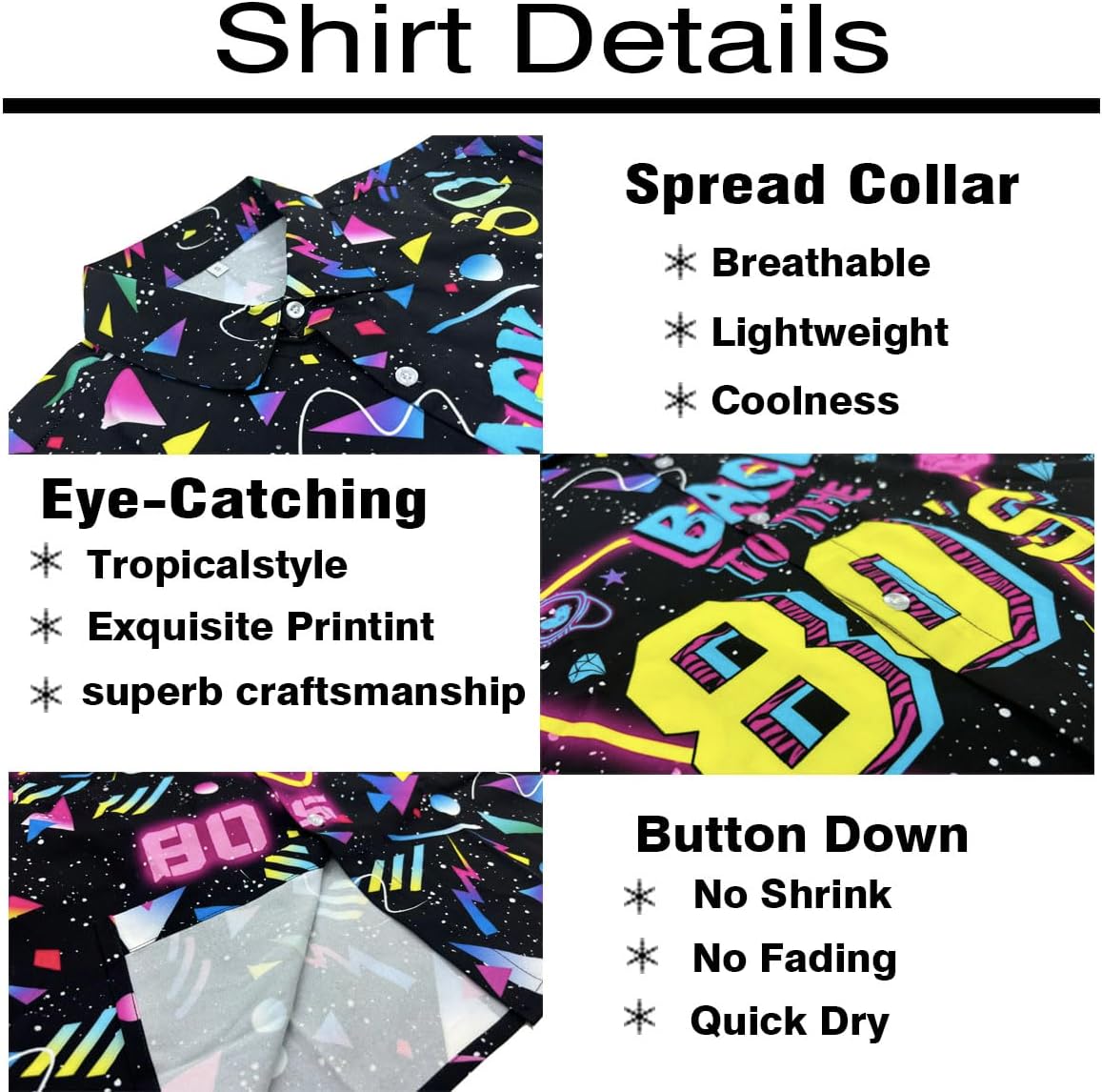 Men's 2 piece 80s 90s rave outfits for Men Hawaiian Shirts with a Bucket Hat