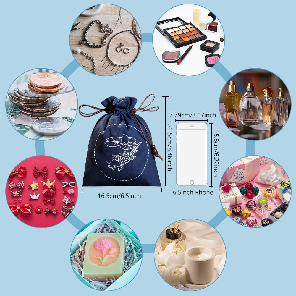 WEBEEDY 2 set Sashiko, kit da ricamo per principianti, modello Sashiko, decorazione da parete con motivo floreale, per adulti e principianti, kit di stencil giapponesi Sashiko con istruzioni e tutti