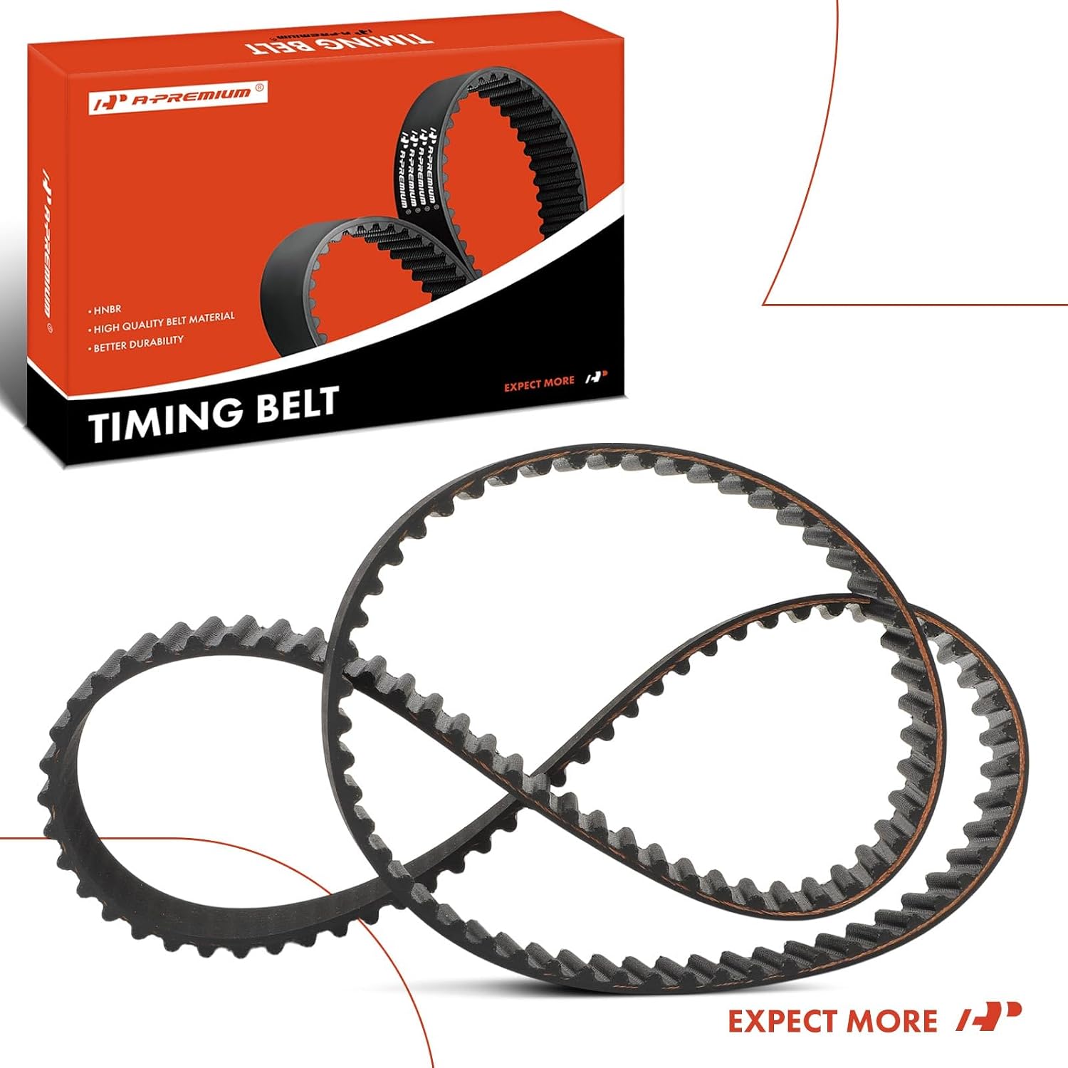A-Premium Engine Timing Belt Compatible with Mazda Protege 1998-2003, 1.5L 1.6L