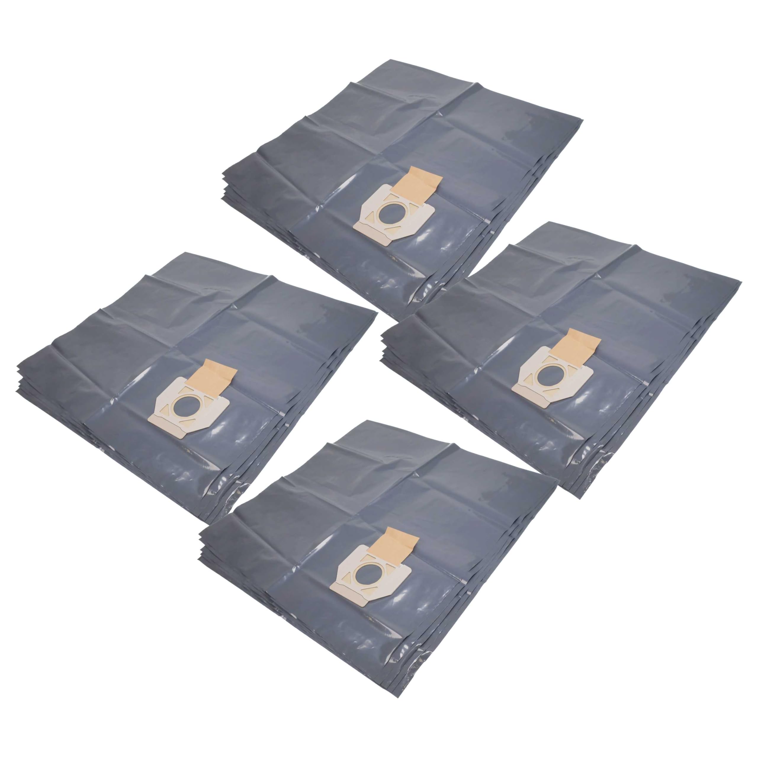 vhbw 20x Entsorgungsbeutel kompatibel mit Nilfisk Attix 40 Staubsauger | 33,5cm x 19,6cm Grau