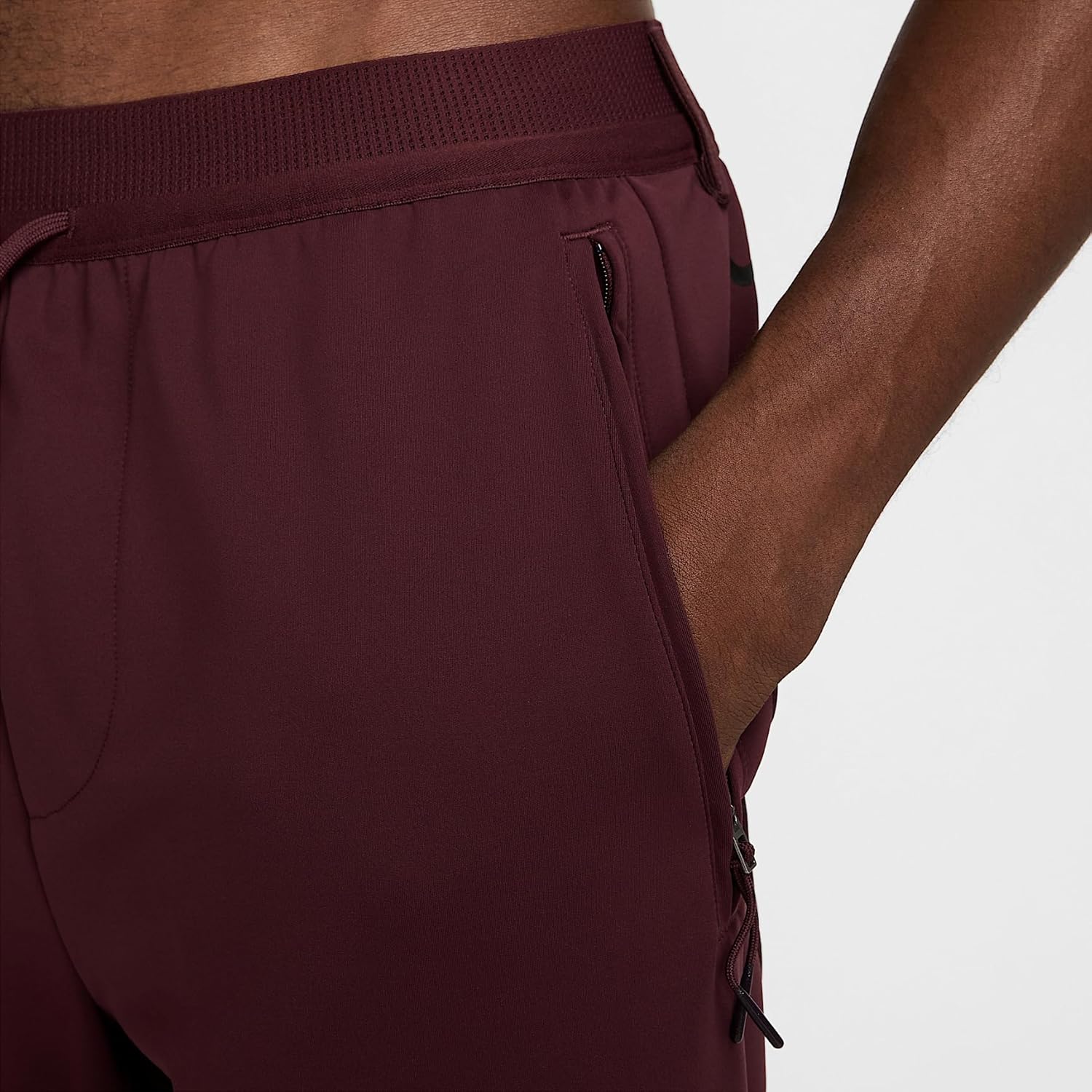 Nike A.P.S. Men's Dri-FIT ADV Stealth Versatile Pants (FN3020-652, Burgundy Crush/Black/Black) Size Medium - Image 3