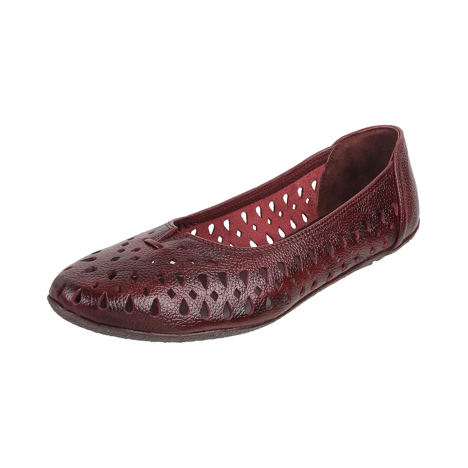 Metro Womens Leather Maron Ballerinas (Size (3 UK (36 EU)) (B084TGJC3S) Amazon Price History, Amazon Price Tracker