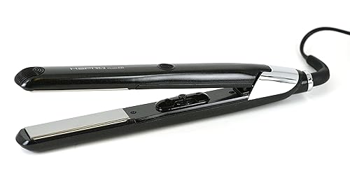 H2PRO Beautylife - Plancha de pelo analógica de titanio con diamante negro de 1 pulgada