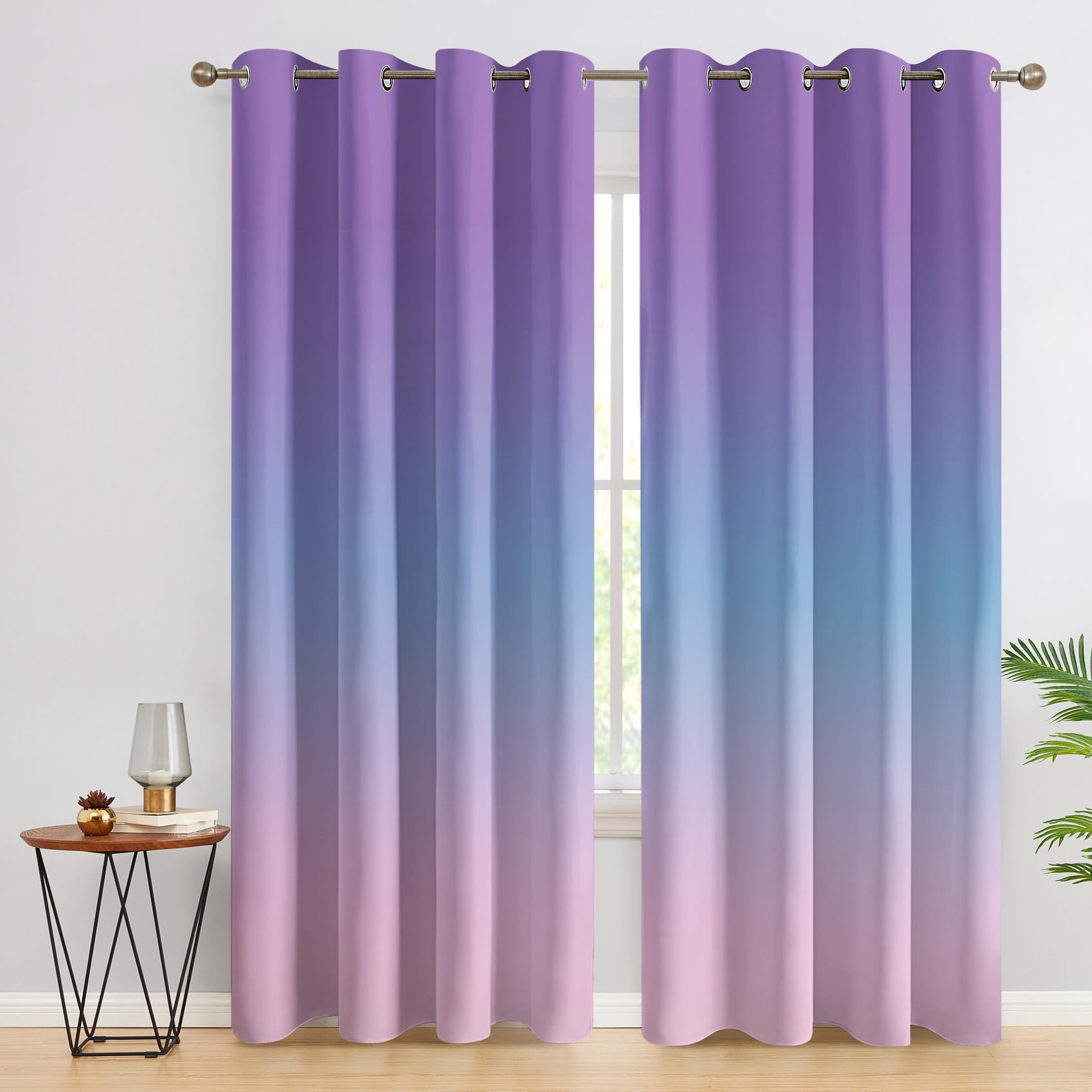 Rideaux occultants contre la lumière et le froid violet 160