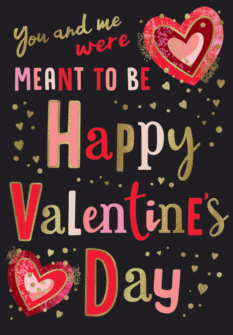 Valentines Day Card, Meant to be - 9 x 6 inches - Avant Garde Studios