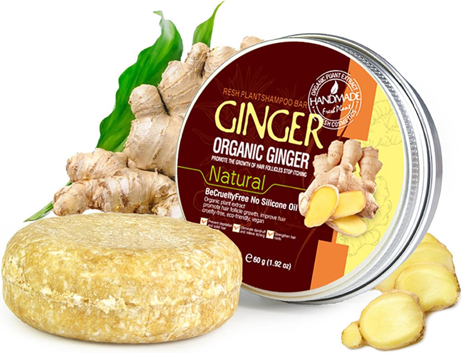 Hair Shampoo Bar, Deep Cleansing for Hair & Scalp Hair Loss,Promotes Hair Growth, 0 Silicone Oil