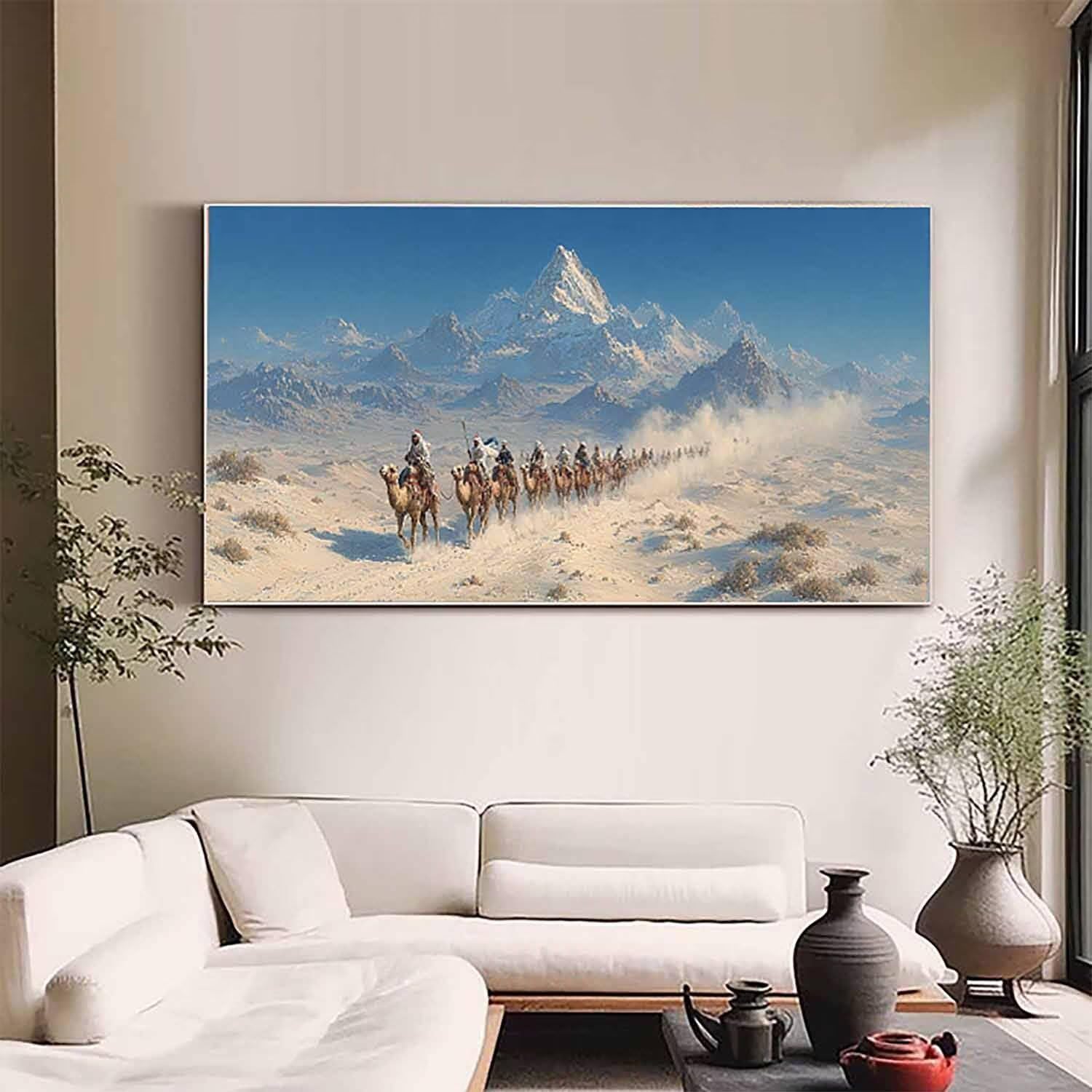 Snow Mountain diamentowe zestawy artystyczne dla dorosłych, malarstwo diamentowe, wielbłąd, kryształ, zestawy artystyczne dla dzieci, początkujących, DIY, 5D, pełne wiercenie, okrągłe kamienie