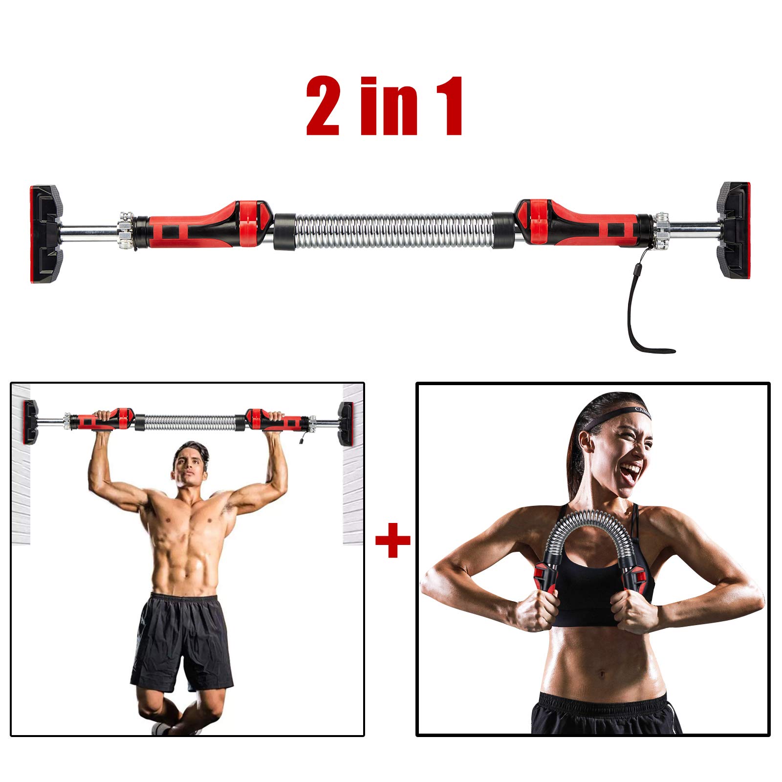 Amazon | JAJUMUDO 懸垂バーまたはパワーツイスターバー 2イン1 ネジ