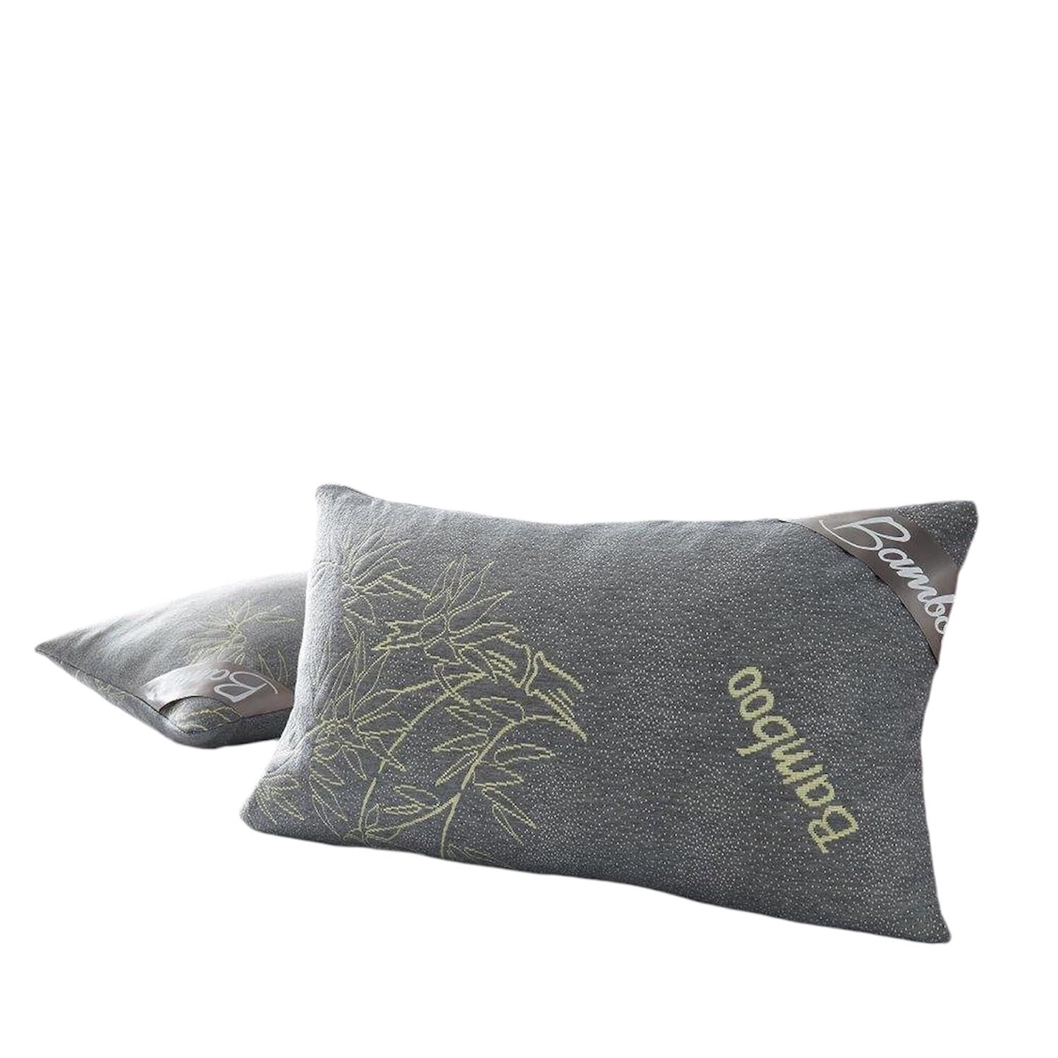 Marilyn Bed and Bath Premium Quality Memory Form Bamboo Pillow With Removable Cover (Pack of 2)
