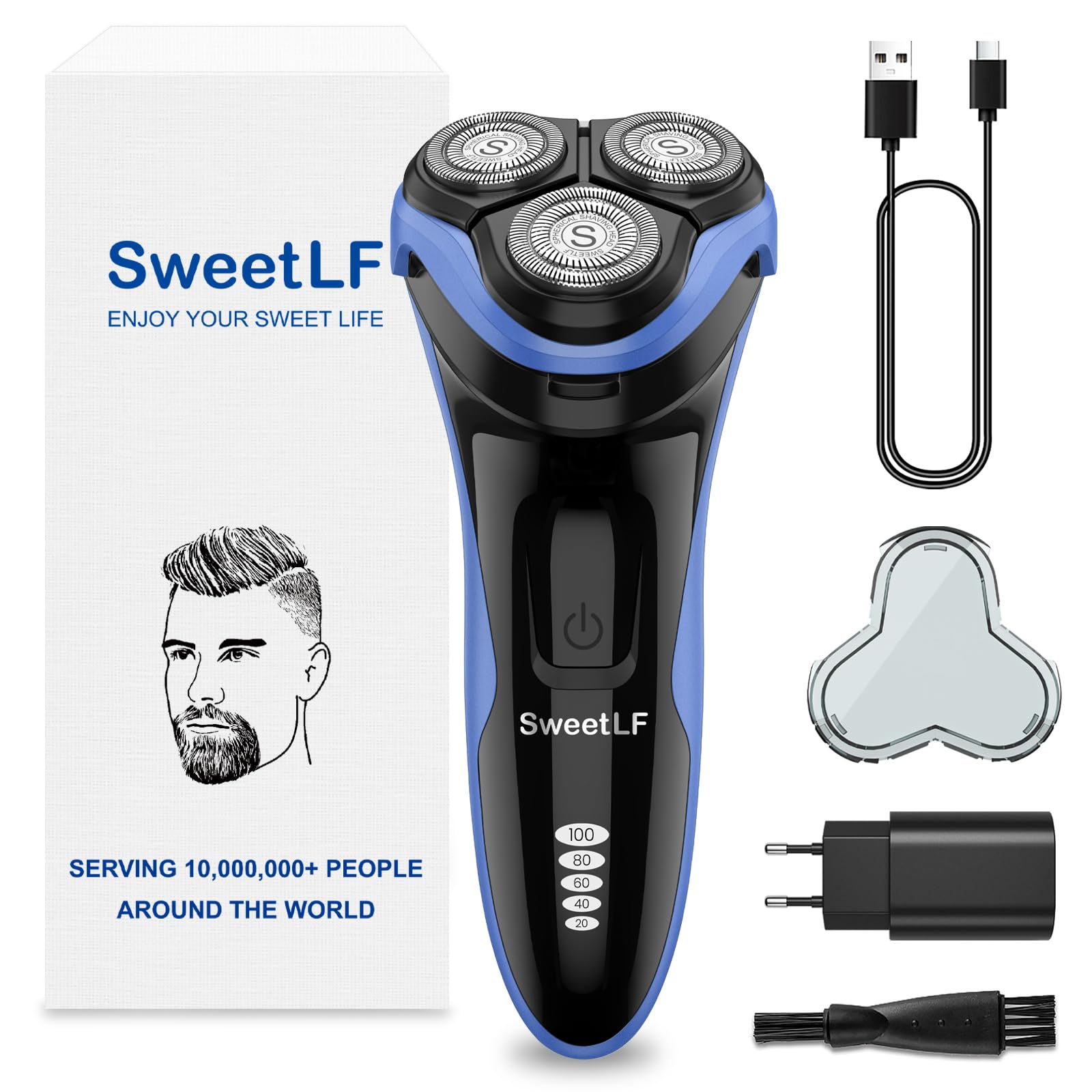 SweetLF - Afeitadora eléctrica para hombre recargable