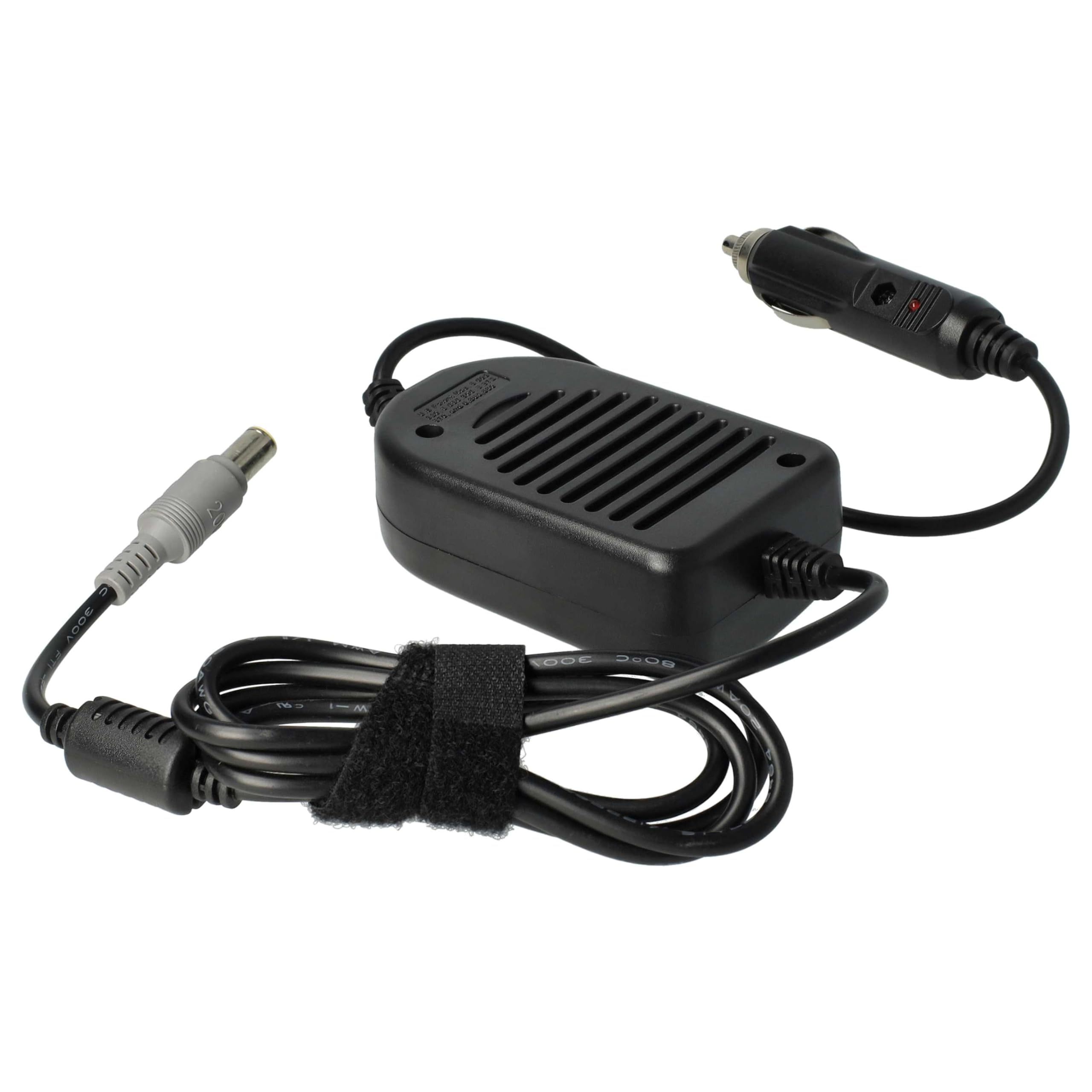 vhbw caricabatteria da auto compatibile con Lenovo ThinkPad SL500, SL410, SL300, SL400, SL510, T400 notebook - Caricatore da 12V nero 4,5 A