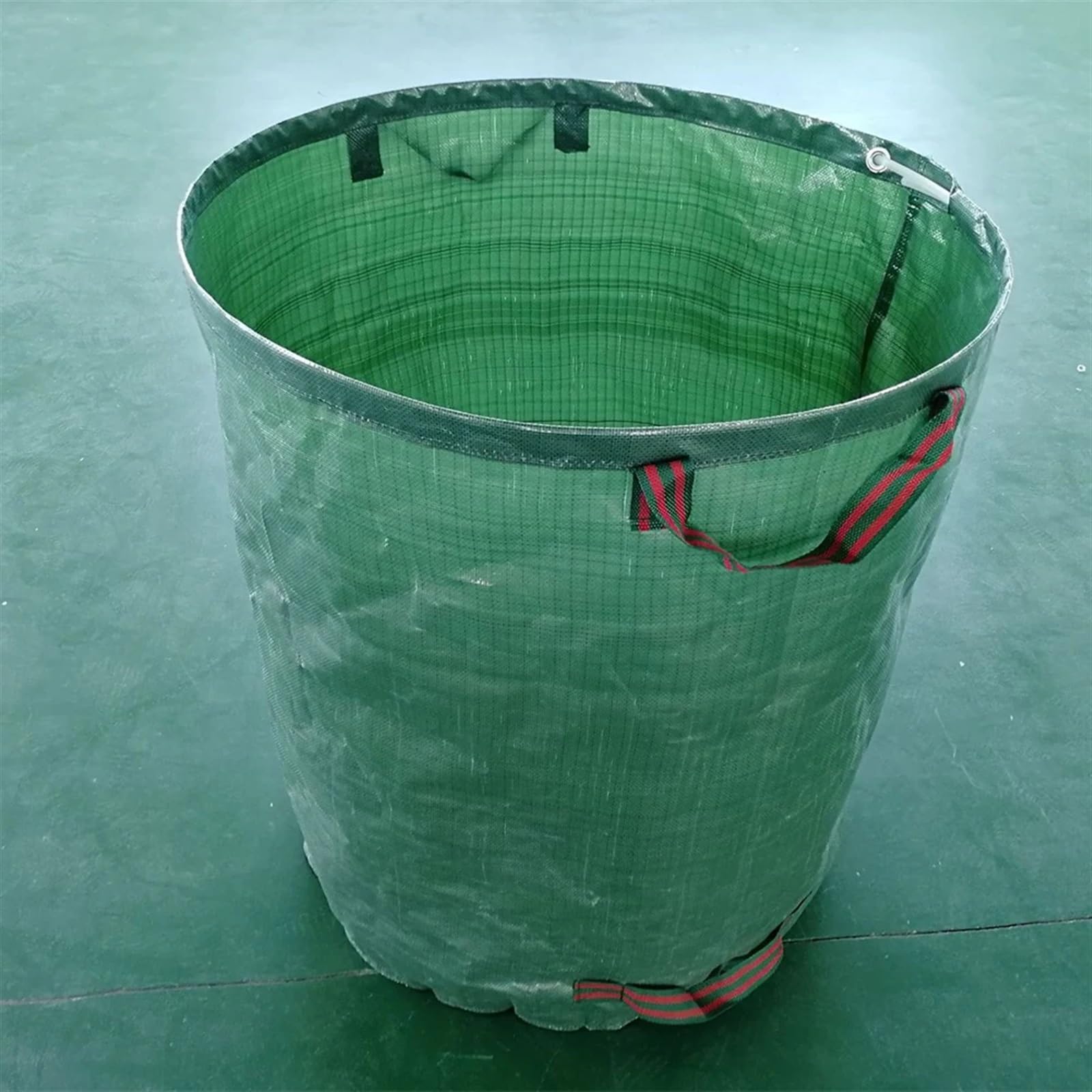 Sacs à déchets de jardin réutilisables - 670 x 770 mm - Pliable - Respectueux de l'environnement - Pour le nettoyage de la cour (vert)