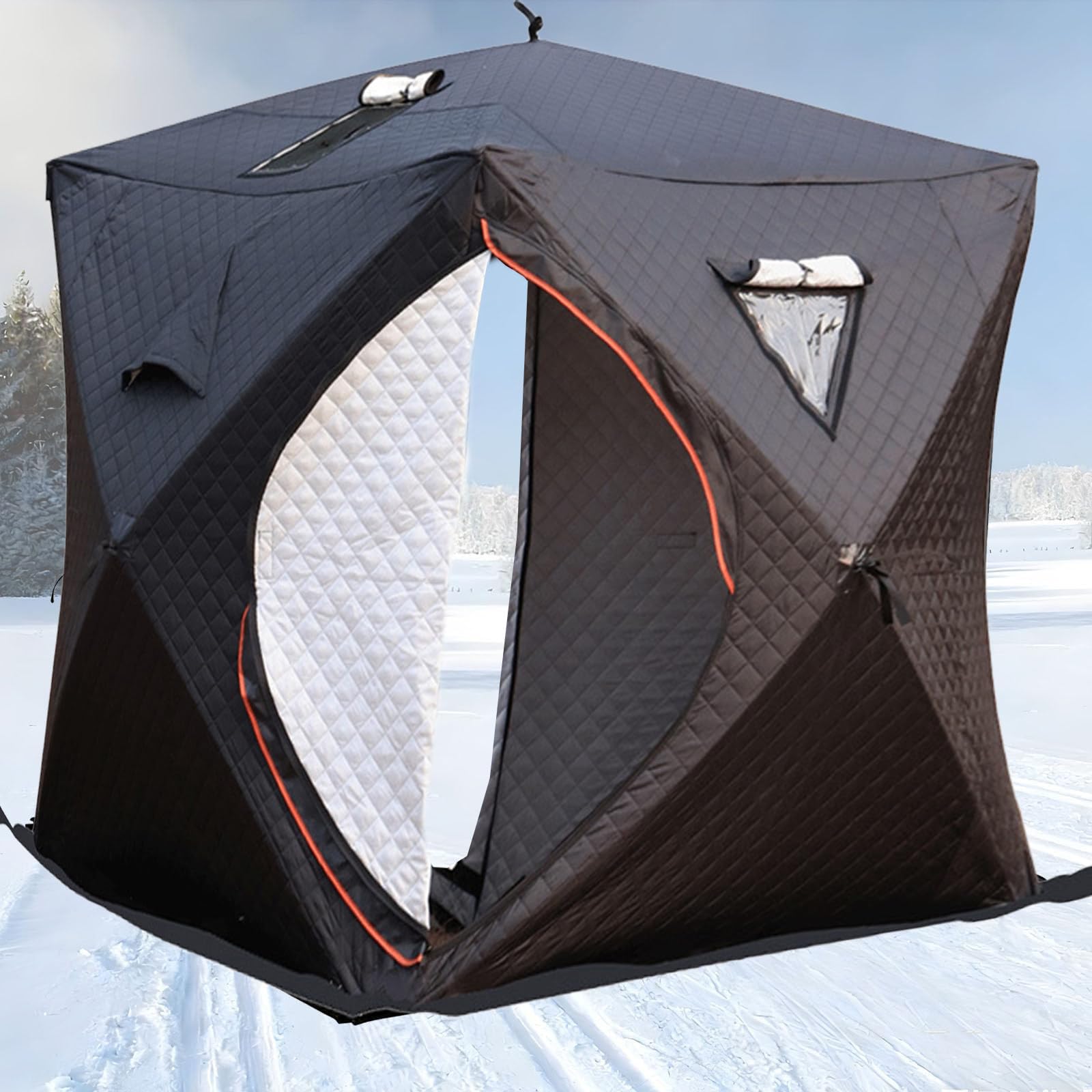 Amazon.co.jp: HCAUYNN 4人用 屋外サウナテント 5.9 x 5.9 x 6.9