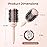 AIMIKE Round Brush for Blow out, Rose Luxe Round Hair Brush Ionic & Nano Thermal Ceramic Tech, for Blow Drying & Styling Volumizing Long Hair, with 4 Clips (Barrel 2.1, Bristle 3)