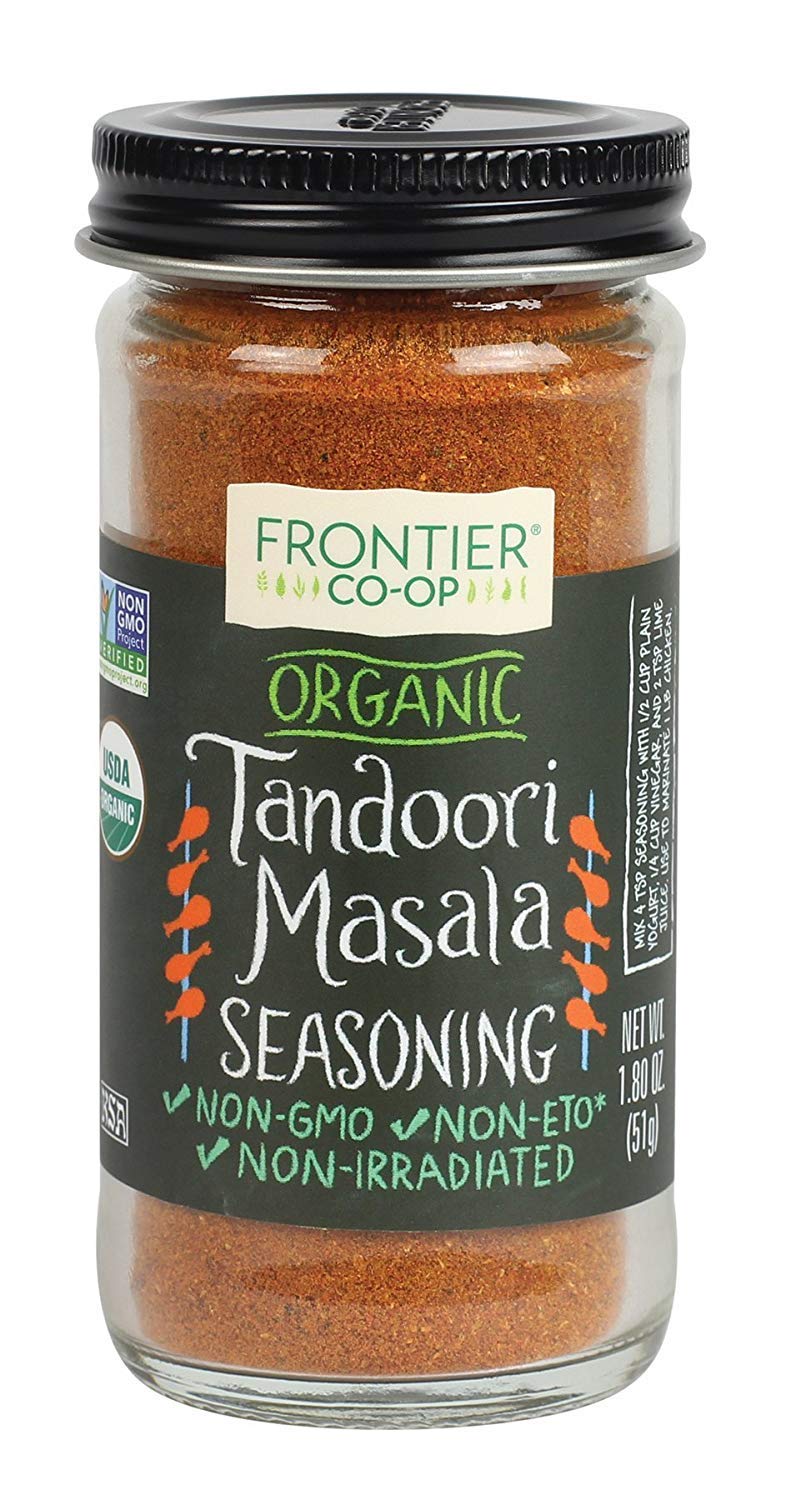 Frontier Co-op Tandoori Masala Seasoning, Kosher, USDA Certified Oranic, Non-GMO, 1.8 Ounce (Pack of 1)USDA Organic