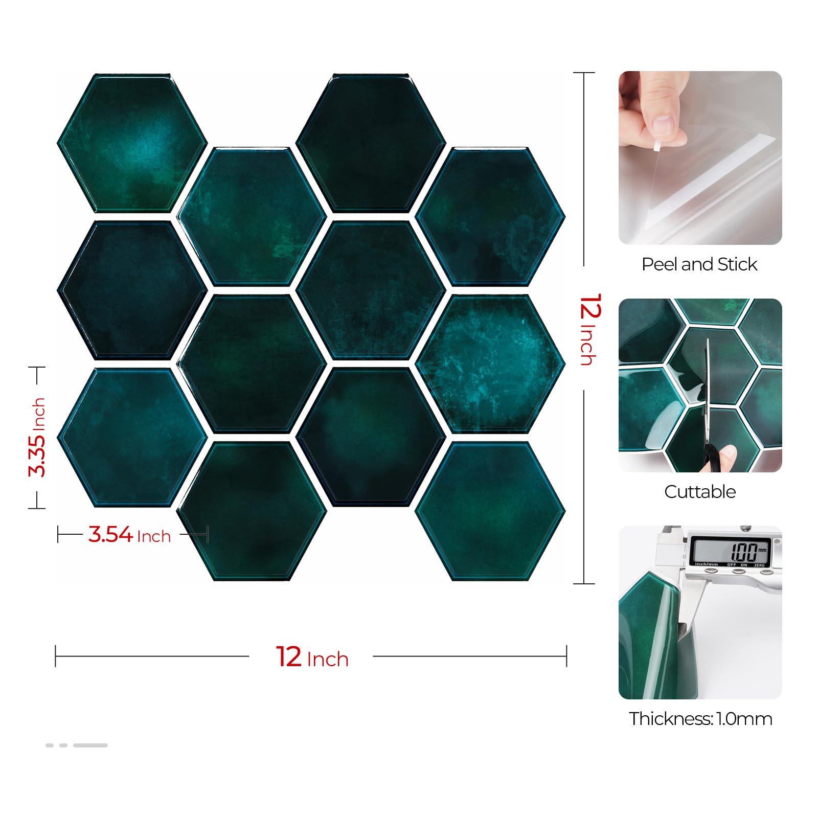 Crédence Adhésive Cuisine, Revêtement Mural Adhésif Imitation Marbre