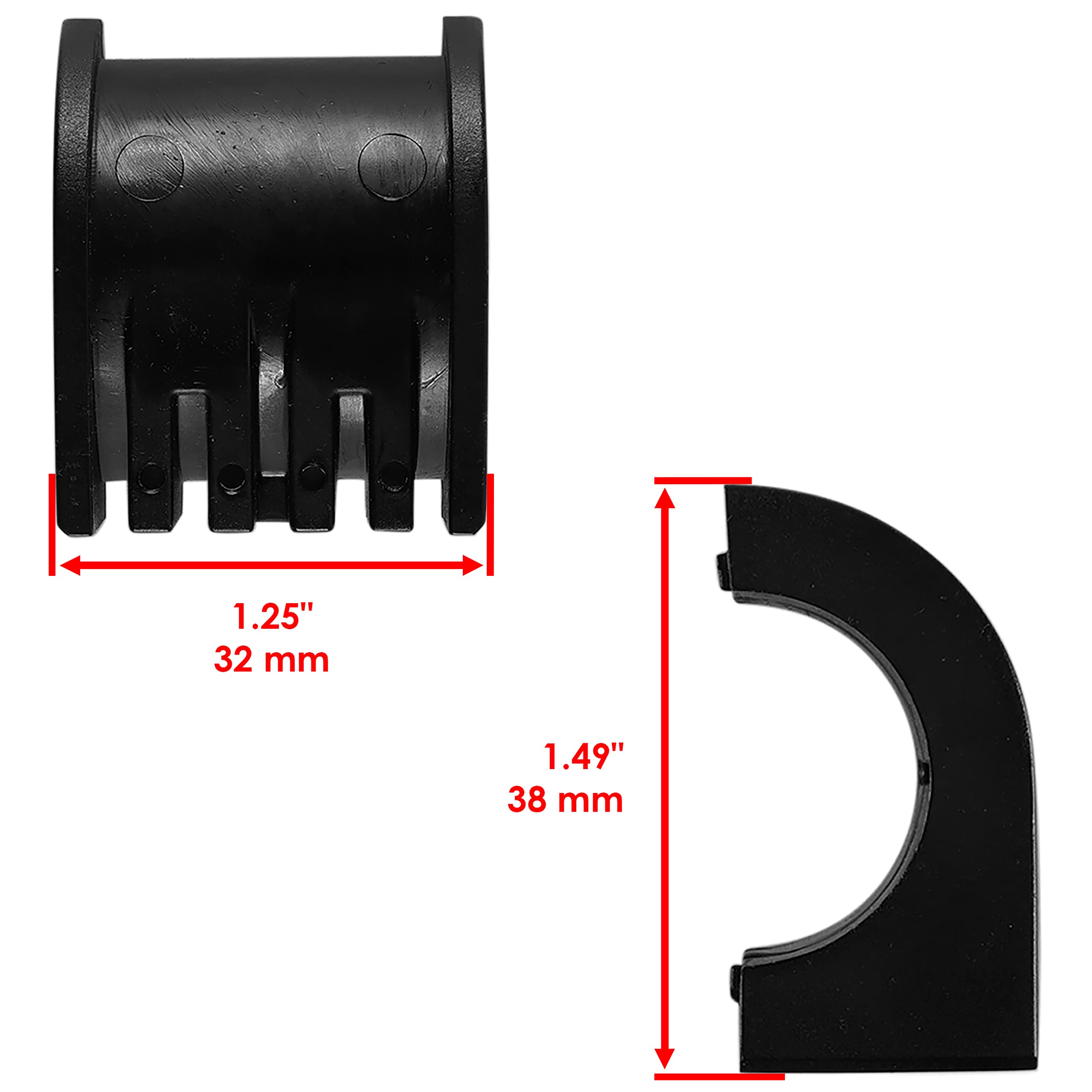 Caltric Boccola superiore sterzo compatibile con Polaris Trail Boss 330 2003 2004 2005 2006-2013