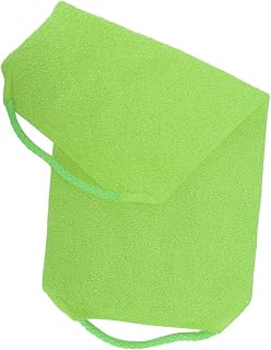 FILFEEL Exfolierande Badhandduk, Dubbelsidig Tvättlapp med Elastisk Rem för Kroppsskrubb och Massage, återanvändbar, Flera Färger Tillval (GREEN)