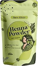 Bare Elixir 100% Natural Organic Henna Powder for Hair - 180g | Promotes Hair Growth, Effective Grey Hair Coverage, Deep Conditioning & Nourishment | Chemical-Free, Safe for All Hair Types