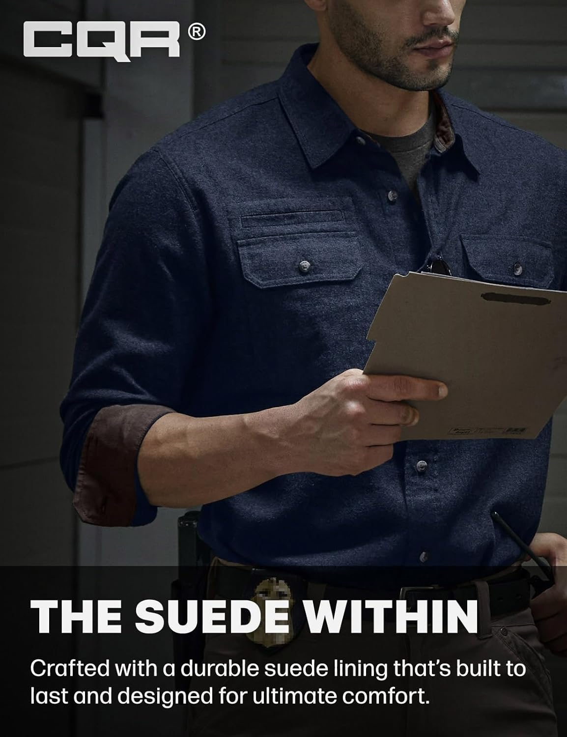 CQR Men's 100% All Cotton Button Down Flannel Shirts, Long Sleeve Brushed Warm Soft Casual Outdoor Plaid Shirt - Image 8