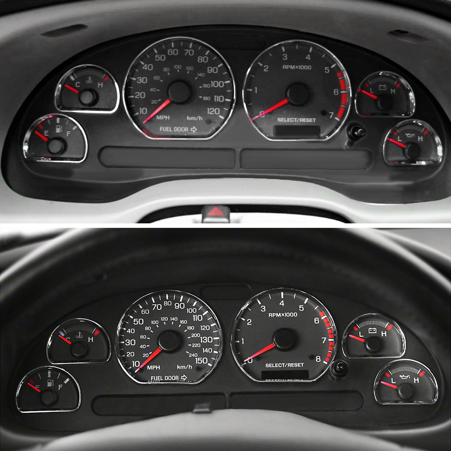 FITS 2007-12 TAHOE/SUBURBAN/YUKON/CHEVY/GMC PICKUPS WITH 1 GLOVE BOX WITH A LID PLASTIC DASH CAP OVERLAY