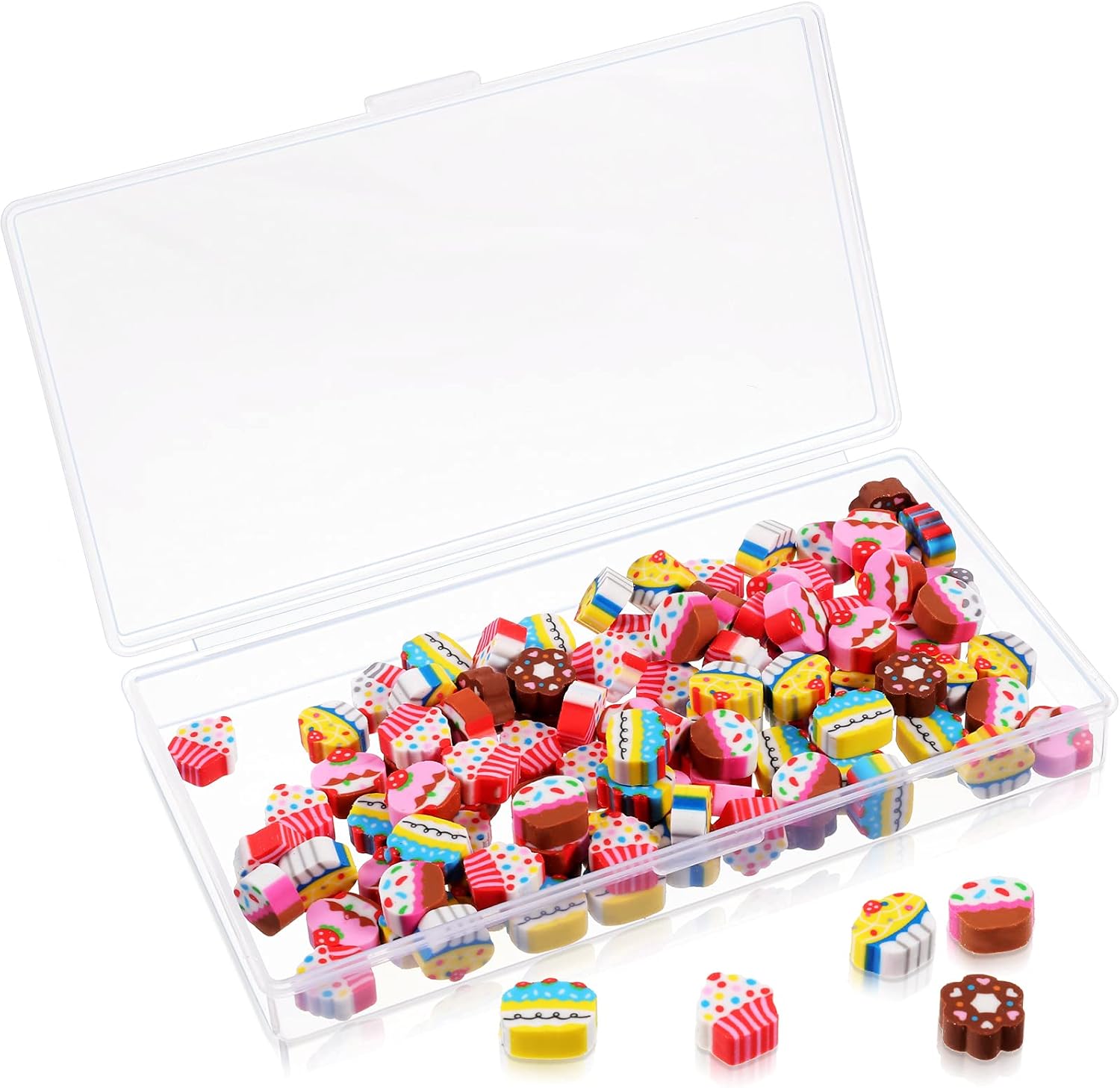 100 Pieces Mini Pencil Erasers Erasers Pack Mini Erasers Assortment Novelty Sea