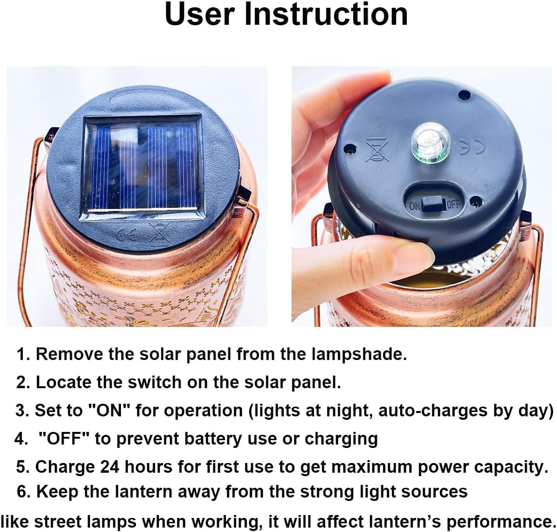 LightingU Butterfly Solar Lantern Outdoor Waterproof Hanging Decorative Lights for Garden Yard Patio Lawn Pathway Landscape