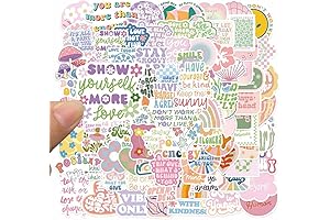 100PCS Cute Preppy Stickers Aesthetic Waterproof Vinyl Stickers for Water Bottles