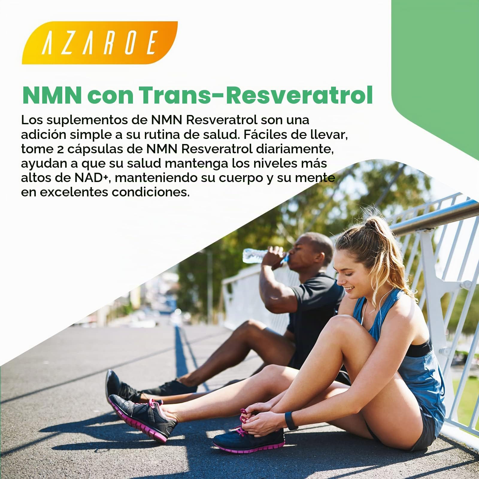 Máxima Pureza NAD+ con Trans-Resveratrol 1100 mg y Pimienta Negra 50 mg para Mejor Absorción y Aumento de Niveles de NAD+ (60 unidad (Paquete de 4))