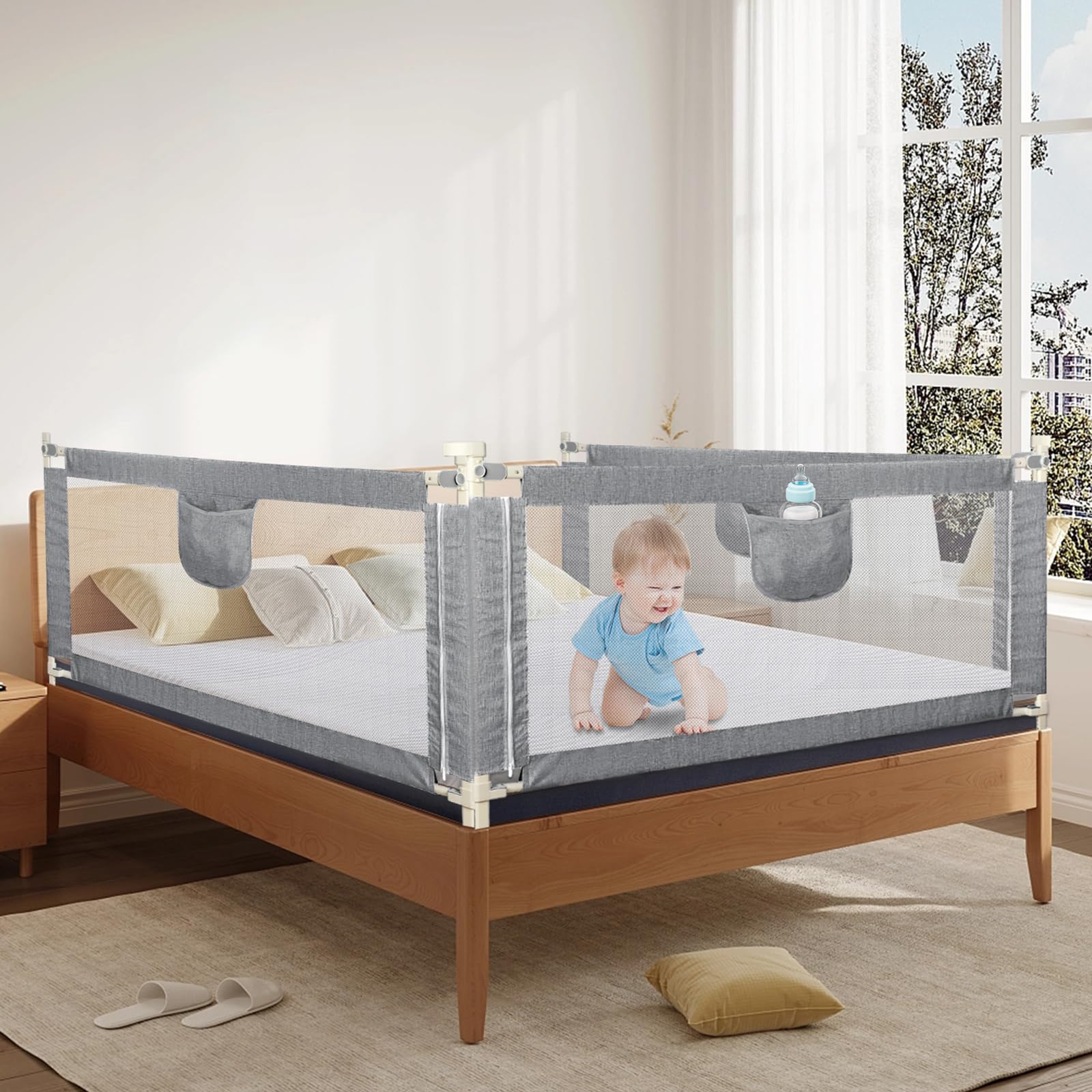 Sabanas Cuna Sábana Bajera Ajustable 95x75cm - 100% Algodón, Elástica Y Suave Sabana Cuna